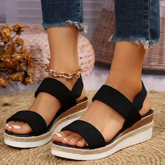 WOMEN'S WEDGE CROSS-STRAP SANDALS